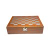 Set Cadou Șah și Borsetă Whisky cu Pahare – Cutie Lemn, Design Elegant cu Accente din Piele - imagine 3